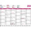 bits&paper A4 Jahreskalender 2024 (2x 6 Monate)