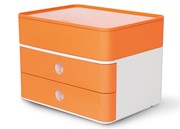 HAN SMART-BOX PLUS ALLISON, Schubladenbox mit 2 Schubladen und Utensilienbox, apricot orange