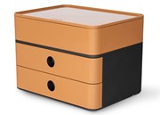 HAN SMART-BOX PLUS ALLISON, Schubladenbox mit 2 Schubladen und Utensilienbox, caramel brown
