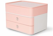 HAN SMART-BOX PLUS ALLISON, Schubladenbox mit 2 Schubladen und Utensilienbox, flamingo rose