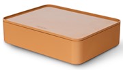 HAN SMART-ORGANIZER ALLISON, praktische, stapelbare Utensilienbox mit Innenschale u. Deckel, caramel brown