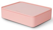 HAN SMART-ORGANIZER ALLISON, praktische, stapelbare Utensilienbox mit Innenschale u. Deckel, flamingo rose