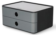 HAN SMART-BOX ALLISON, Schubladenbox stapelbar mit 2 Schubladen, granite grey