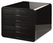 HAN Schubladenbox i-Box, DIN A4/C4, 5 geschlossene Schubladen, schwarz