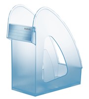 HAN Stehsammler GALAXY, DIN A4/C4, mit Trennstütze und Clip, transluzent-blau