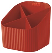 HAN Schreibtischköcher X-LOOP, trendiges Design, mit 4 Fächern, rot