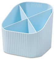 HAN Schreibtischköcher Re-X-LOOP, 4 Fächer, 100% Recyclingmaterial, pastellblau