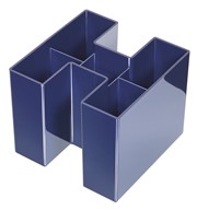 HAN Schreibtischköcher BRAVO, 5 Fächer, hochglänzend, blau