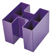 HAN Schreibtischköcher BRAVO, 5 Fächer, hochglänzend, Trend Colour lila