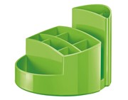 HAN Schreibtischköcher RONDO, 9 Fächer, Gummifüße, Briefschlitz, New Colour grün