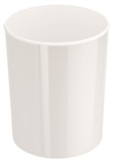 HAN Design-Papierkorb i-Line, 13 Liter, hochglänzend, rund, weiß