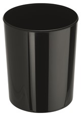 HAN Design-Papierkorb i-Line, 13 Liter, hochglänzend, rund, schwarz