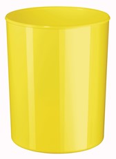 HAN Design-Papierkorb i-Line, 13 Liter, hochglänzend, rund, New Colour gelb
