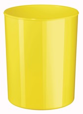 HAN Design-Papierkorb i-LINE, 13 Liter, hochglänzend, rund, New Colour gelb