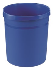 HAN Papierkorb GRIP, 18 Liter, mit 2 Griffmulden, extra stabil, rund, blau