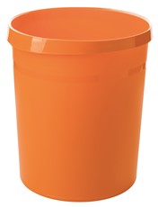 HAN Papierkorb GRIP, 18 Liter, mit 2 Griffmulden, stabil, rund, Trend Colour orange