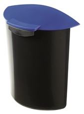 HAN Abfalleinsatz MOON mit Deckel, 6 Liter, für 18190, schwarz-blau