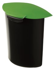 HAN Abfalleinsatz MOON mit Deckel, 6 Liter, für 1834, schwarz-grün