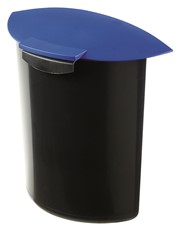 HAN Abfalleinsatz MOON mit Deckel, 6 Liter, für 1834, schwarz-blau