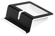 HAN UP Tablet Stand, mit Soft-Grip Oberfläche und Kabelhalterung, schwarz