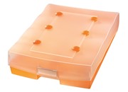 HAN Archivbox CROCO-DUO, DIN A8 quer, transl.-orange