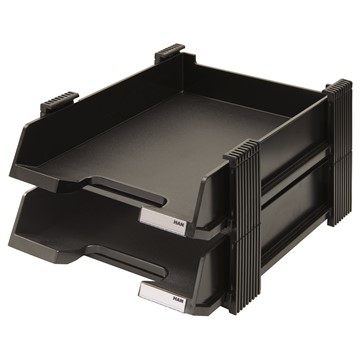 HAN 10320-13 - Briefablagen-Set DUETT, schwarz