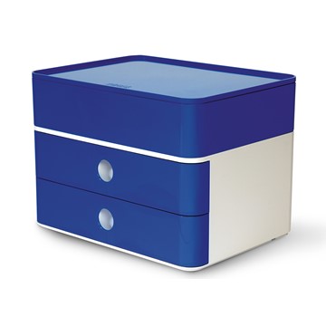 HAN 1100-14 - SMART-BOX PLUS ALLISON, Schubladenbox mit 2 Schubladen und Utensilienbox, royal blue