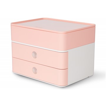HAN 1100-86 - SMART-BOX PLUS ALLISON, Schubladenbox mit 2 Schubladen und Utensilienbox, flamingo rose