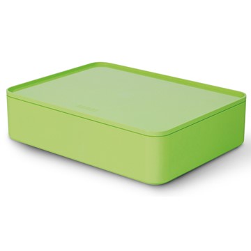 HAN 1110-80 - SMART-ORGANIZER ALLISON, praktische, stapelbare Utensilienbox mit Innenschale u. Deckel, lime green