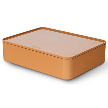 HAN 1110-83 - SMART-ORGANIZER ALLISON, praktische, stapelbare Utensilienbox mit Innenschale u. Deckel, caramel brown