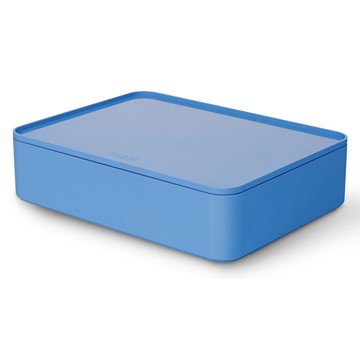HAN 1110-84 - SMART-ORGANIZER ALLISON, praktische, stapelbare Utensilienbox mit Innenschale u. Deckel, sky blue