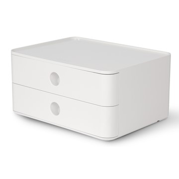 HAN 1120-12 - SMART-BOX ALLISON, Schubladenbox stapelbar mit 2 Schubladen, snow white