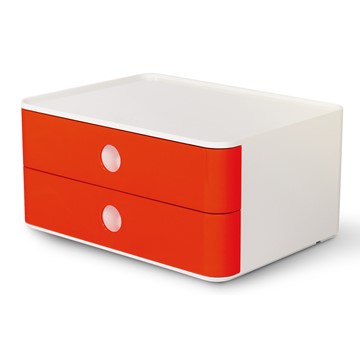 HAN 1120-17 - SMART-BOX ALLISON, Schubladenbox stapelbar mit 2 Schubladen, cherry red