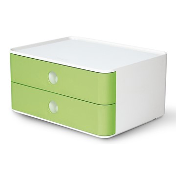 HAN 1120-80 - SMART-BOX ALLISON, Schubladenbox stapelbar mit 2 Schubladen, lime green