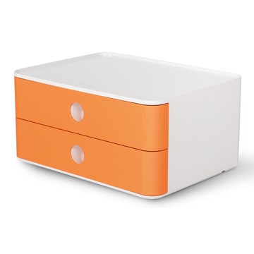 HAN 1120-81 - SMART-BOX ALLISON, Schubladenbox stapelbar mit 2 Schubladen, apricot orange