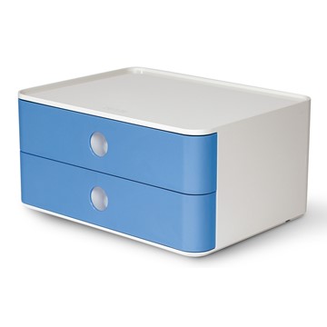 HAN 1120-84 - SMART-BOX ALLISON, Schubladenbox stapelbar mit 2 Schubladen, sky blue