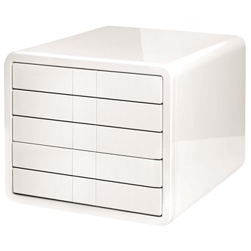 HAN 1551-12 - Schubladenbox i-Box, DIN A4/C4, 5 geschlossene Schubladen, weiß