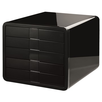 HAN 1551-13 - Schubladenbox i-Box, DIN A4/C4, 5 geschlossene Schubladen, schwarz