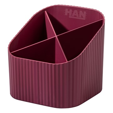 HAN 17248-17 - Schreibtischköcher KARMA, Recyclingmaterial, öko-rot