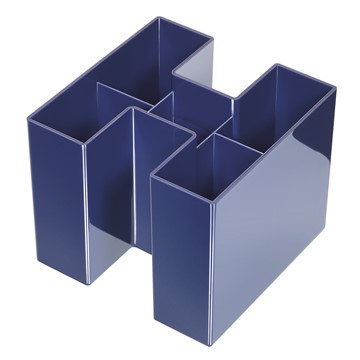 HAN 17455-14 - Schreibtischköcher BRAVO, 5 Fächer, hochglänzend, blau