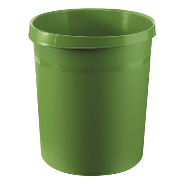 HAN 18190-05 - Papierkorb GRIP, 18 Liter, mit 2 Griffmulden, extra stabil, rund, grün