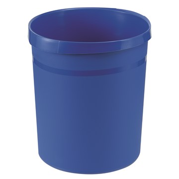 HAN 18190-14 - Papierkorb GRIP, 18 Liter, mit 2 Griffmulden, extra stabil, rund, blau
