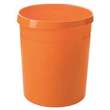 HAN 18190-51 - Papierkorb GRIP, 18 Liter, mit 2 Griffmulden, stabil, rund, Trend Colour orange