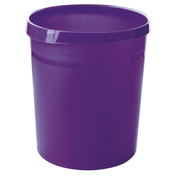 HAN 18190-57 - Papierkorb GRIP, 18 Liter, mit 2 Griffmulden, stabil, rund, Trend Colour lila