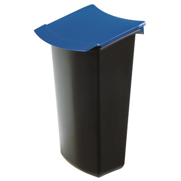 HAN 1843-14 - Abfalleinsatz MONDO mit Deckel, 3 Liter, schwarz-blau