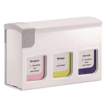 HAN 7300-12 - Medikamentendosierer mediTimer®, Basis-Modul mit 3 Medikamentenboxen, weiß
