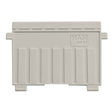 HAN 9027-11 - Stützplatte DIN A7 quer, für Karteitröge und Karteikästen, lichtgrau