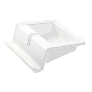 HAN 92100-12 - UP Tablet Stand, mit Soft-Grip Oberfläche und Kabelhalterung, weiß