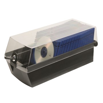 HAN 9260-13 - CD-Box MÄX 60, für max. 60 CDs/DVD, abschließbar, schwarz