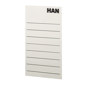 HAN 94100 - Rückenschild für Stehsammler, Packung mit 8 Schildern, weiß/grau im Verlauf